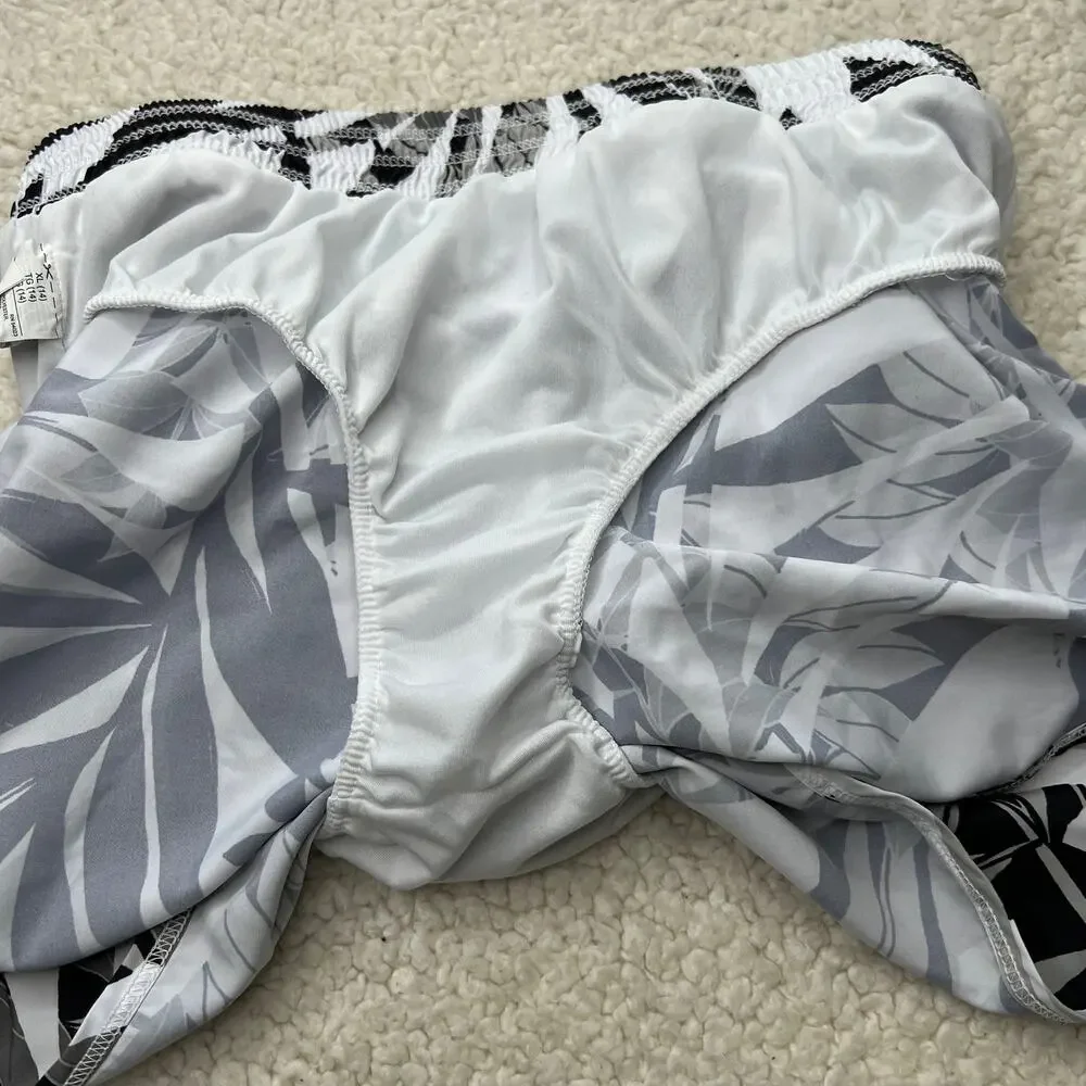 Old Navy Active Go Dry Black White Print Running Shorts XL 14